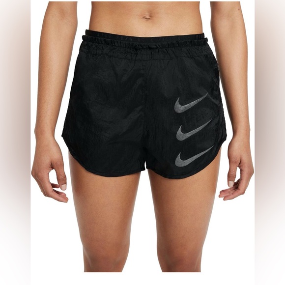 Nike Women's Tempo LUX Run Division 2in1 Packable Running Shorts Size M Black - Picture 1 of 16